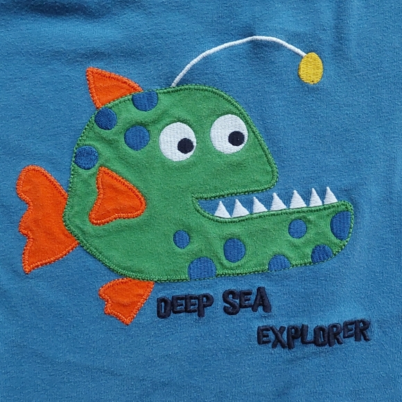 Angler & octopus Gymboree pjs size 12 - Picture 5 of 16